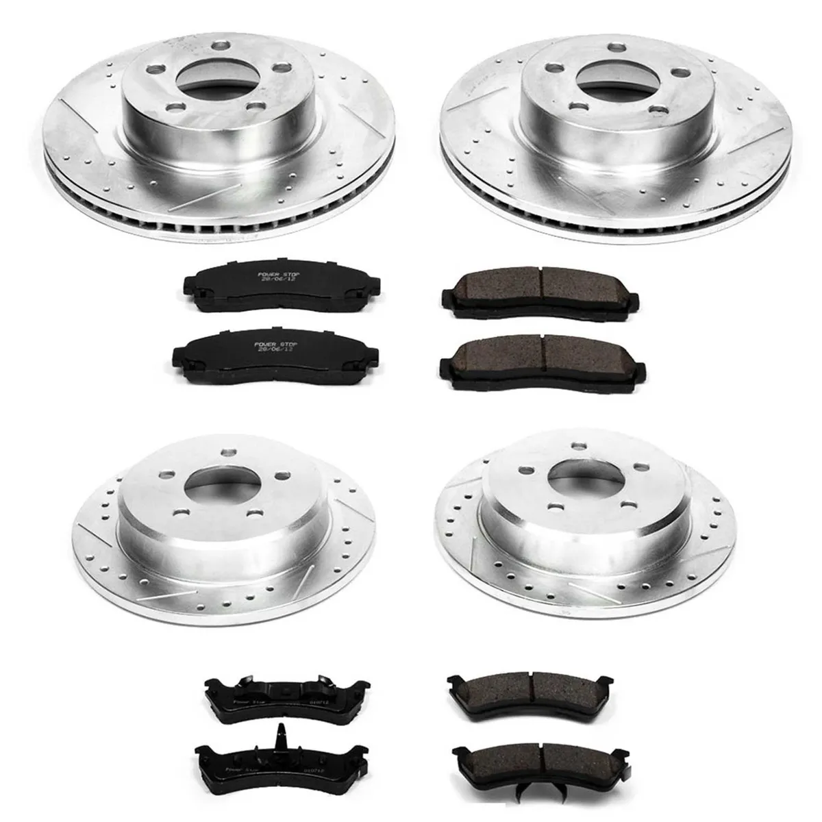 Z23 Evolution Sport Upgrade Kit: Drilled/Slotted Rotors; Carbon-Fiber Ceramic Pads W/Hardware product image
