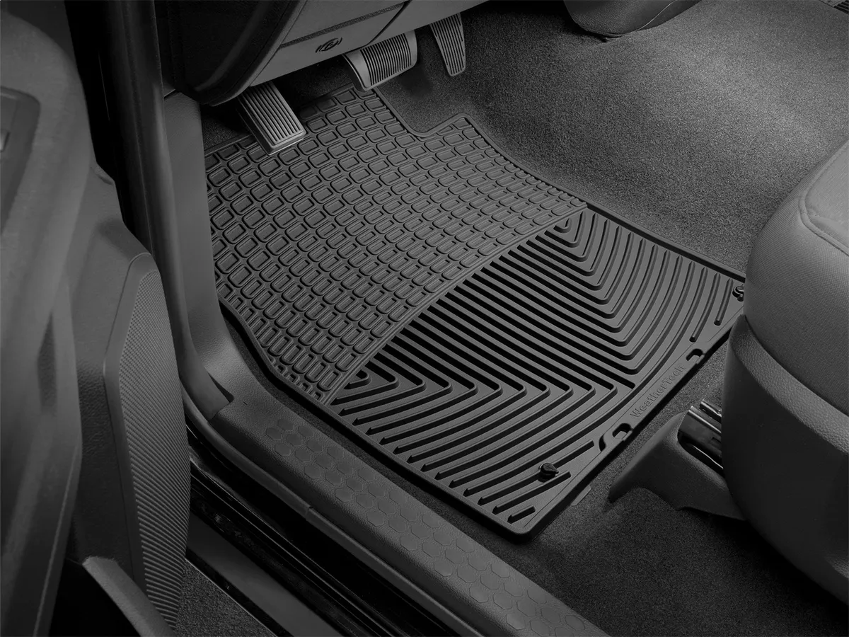 Weathertech Black Front Rubber Mats Dodge Ram Truck 1500 2012 - 2014 Fits vehicles with passenger side retention