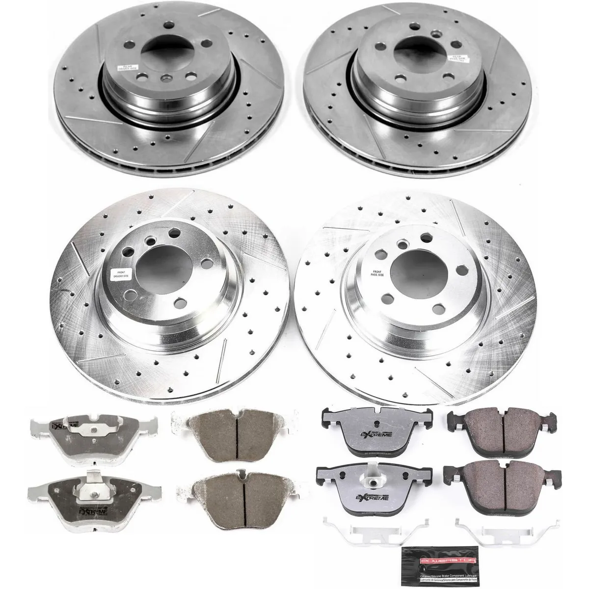 Z26 Street Warrior Upgrade Kit: Drilled/Slotted Rotors; Carbon-Fiber Ceramic Pads W/Hardware; Pad Sensors product image