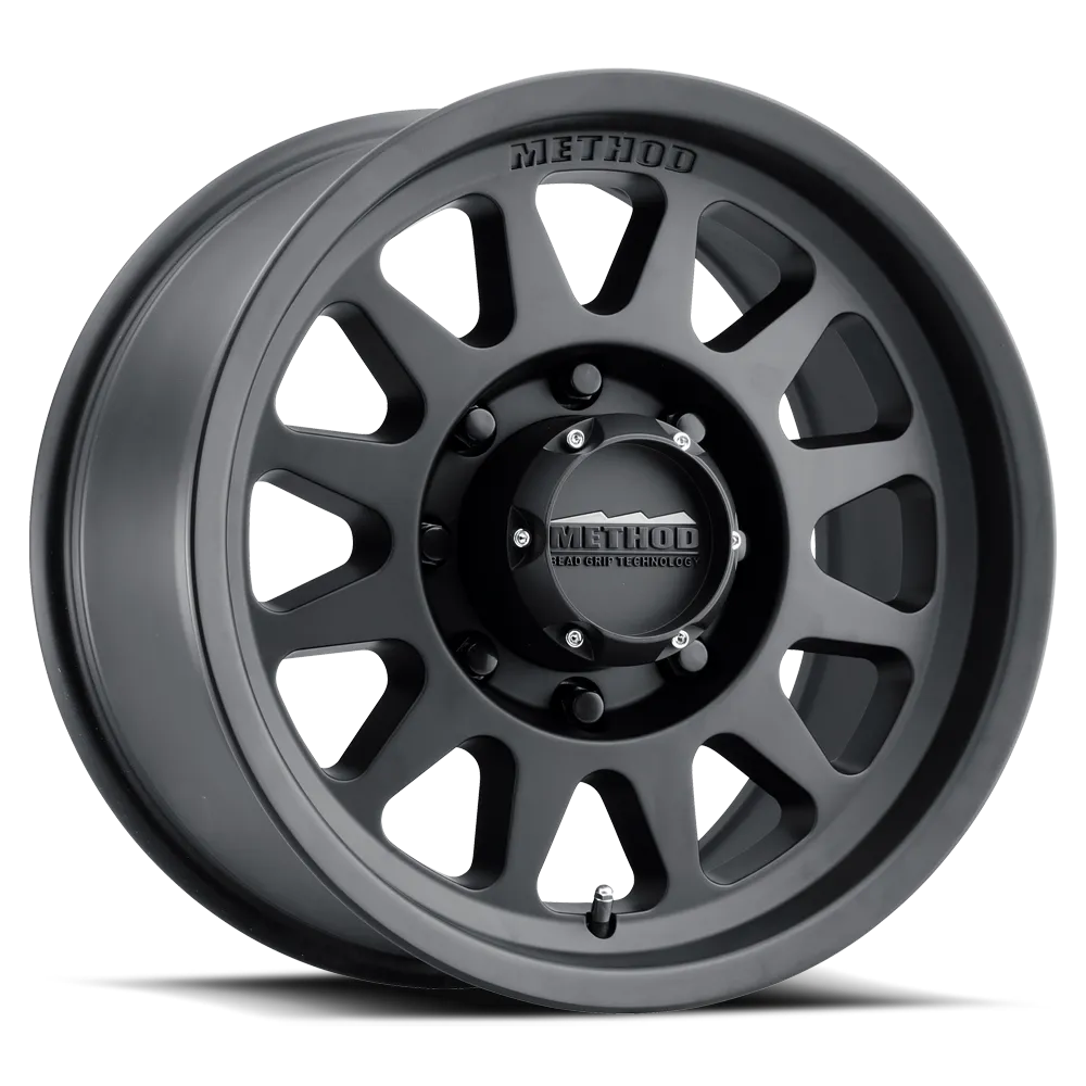 Aluminum Wheels 17x9 Bead Grip MR704 Bolt Pattern 8 On 165.1 Offset 18 Lip Size 1.77 Matte Black MB Method product image