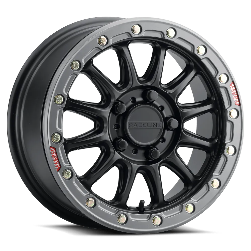 A14bg Alpha UTV Beadlock Black W/Gunmetal Ring 15x7 5x114.3 +25 product image