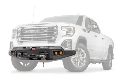 Warn Warn - Ascent Front Bumper For Gmc Sierra 1500 Featuring an Integral Winch Mount For Warn Mid-Frame Winches