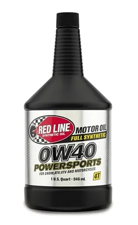 Red Line Oil 0W40 Powersports Motor Oil Synthetic 1 Quart Red Line Oil