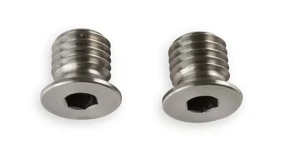 Earl's Fits GM LT Gen-V Engines (2014 & up), M12 x 1.75 w/ Tapered Seat - Set of (2) Plugs - Stainless Steel product image