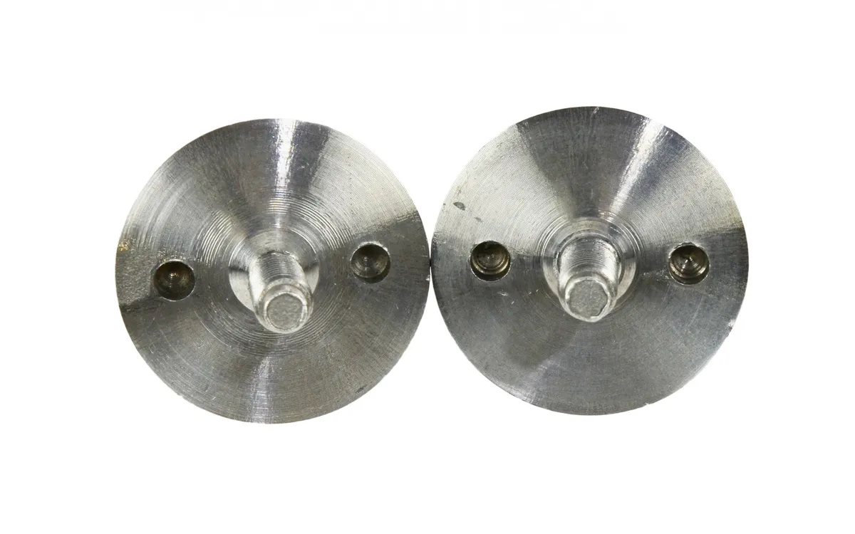 Jeep CJ/YJ Windshield Knobs Pair 76-95 CJ and Wrangler YJ Polished Silver Kentrol product image