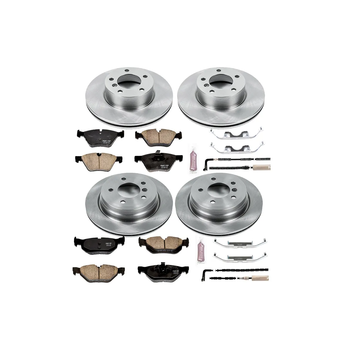 Z17 Direct Replacement Kit: Rotors; Ceramic Pads W/Hardware; Pad Sensors product image