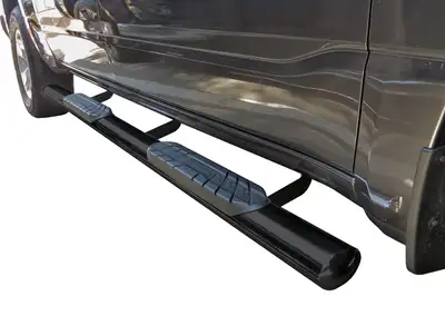 Steelcraft Automotive Steelcraft - 4 in. Straight Sidebars - Textured Black - 422300T-1