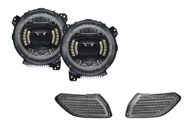 Diode Dynamics Diode Dynamics Elite LED Headlights w/ LED Sidemarker Package - JT/JL