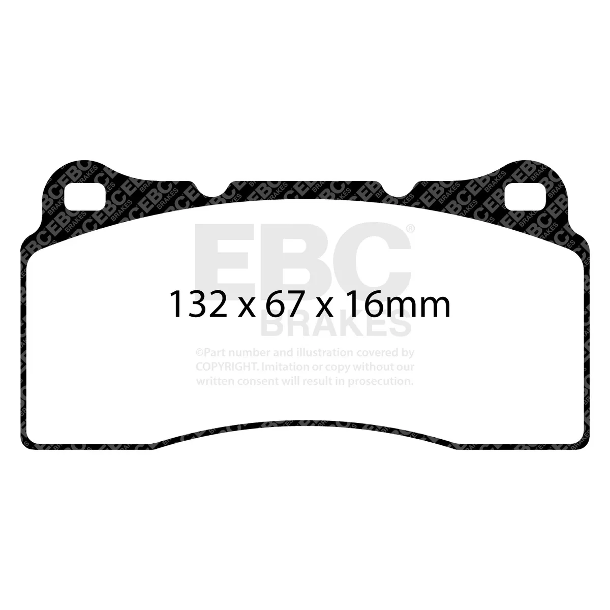 EBC Yellowstuff Full Vehicle Kit; Front and Rear; FMSI Pad No. D1382/D1383; Vented; 5/5 Bolt Front/Rear; 390/380mm Dia.; 49/62mm Height; 33/30mm Thick; product image