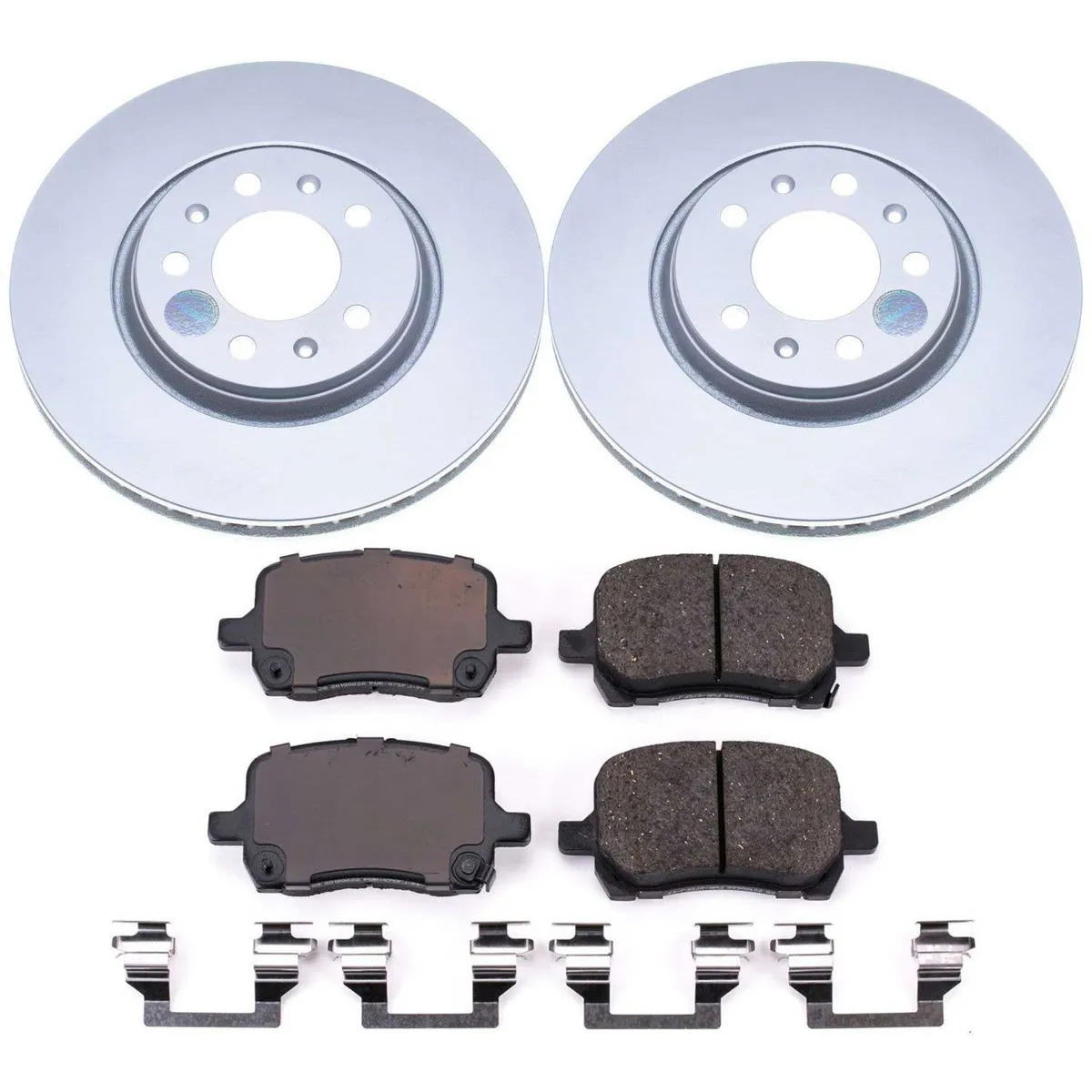 Z17 Geomet Coated Rotor Kit: Genuine Geomet Fully Coated Rotors; Ceramic Pads W/Hardware product image