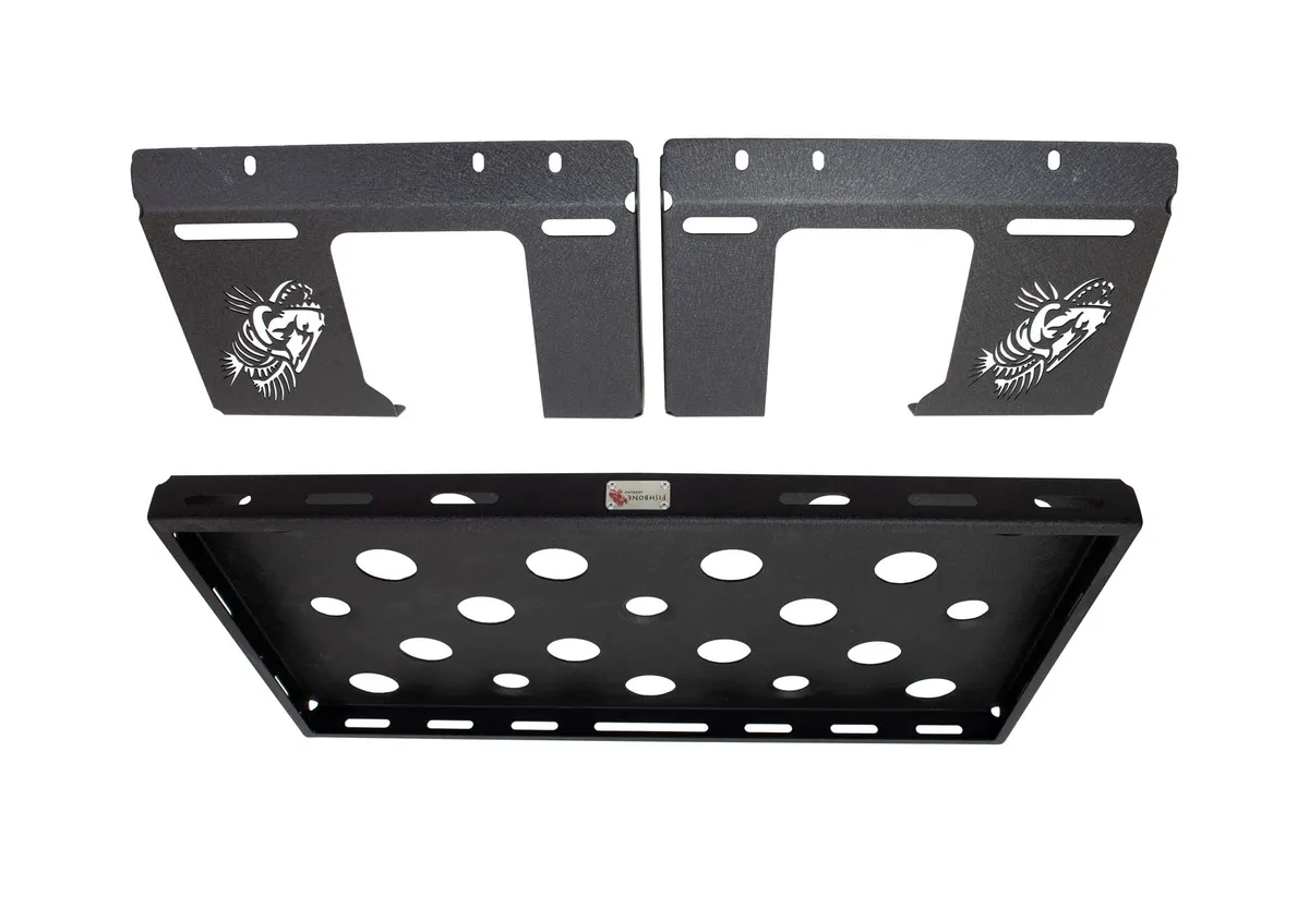 4-Door, Steel, Black powder coated, Includes mounting hardware, Usable Rack Space is 34-1/4 in. x 19-3/16 in. product image