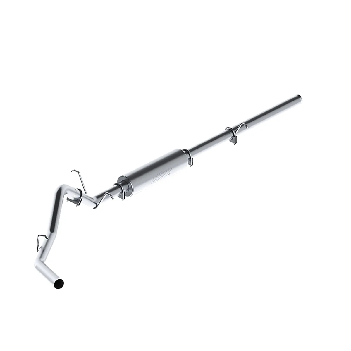 Armor Lite Cat Back Exhaust System; 3 in.; Incl. Ext. Pipe/Muffler/Over Axle Pipe/Tailpipe/Hardware; No Tip Incl.; Single Side Exit; Aluminized; product image