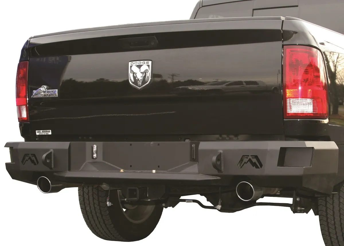 0918 RAM 1500/1018 RAM 2500/3500(19 Classic)heavy Duty Premium Rear Bumper Matte Black product image