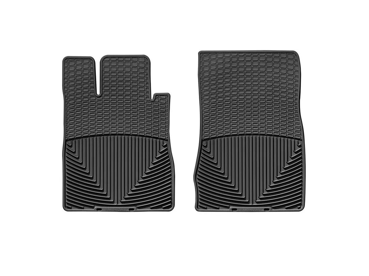 2005 + Acura RL Black Front Rubber Mats / 1986 - 1995 Mercedes-Benz E320 Sedan Black Front Rubber Mats / 1992 - 1993 Mercedes-Benz 500E Black Front Rubber Mats product image
