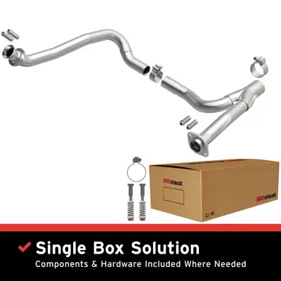 BRExhaust BRExhaust 2018 Jeep Wrangler JK 3.6L / 2012-2017 Jeep Wrangler 3.6L Direct-Fit Exhaust Front Pipe Kit 107-0386