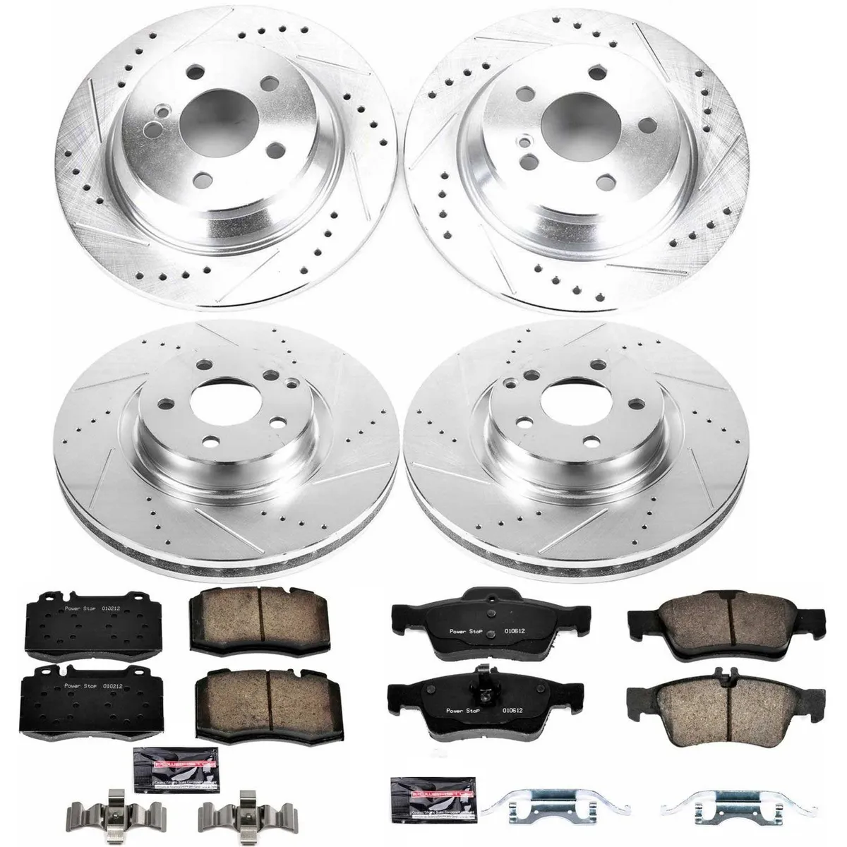 Z23 Evolution Sport Upgrade Kit: Drilled/Slotted Rotors; Carbon-Fiber Ceramic Pads W/Hardware; Pad Sensors product image