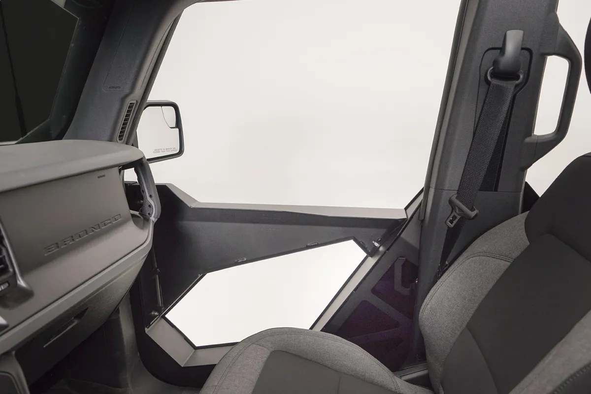 Trail Doors; Inserts; Matte Black Powder Coat: 4 Pcs; product image