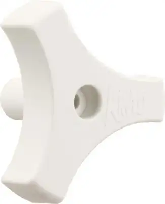 JR Products 13/16in Trilug Window Knob White