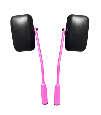 Steinjager Steinjäger Exterior Accessories Wrangler JK 2007-2018 Mirrors Door Hinge Mount, Isolated Hot Pink