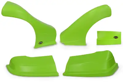 Dominator Race Body Dominator Late Model Nose Kit Xtreme Green