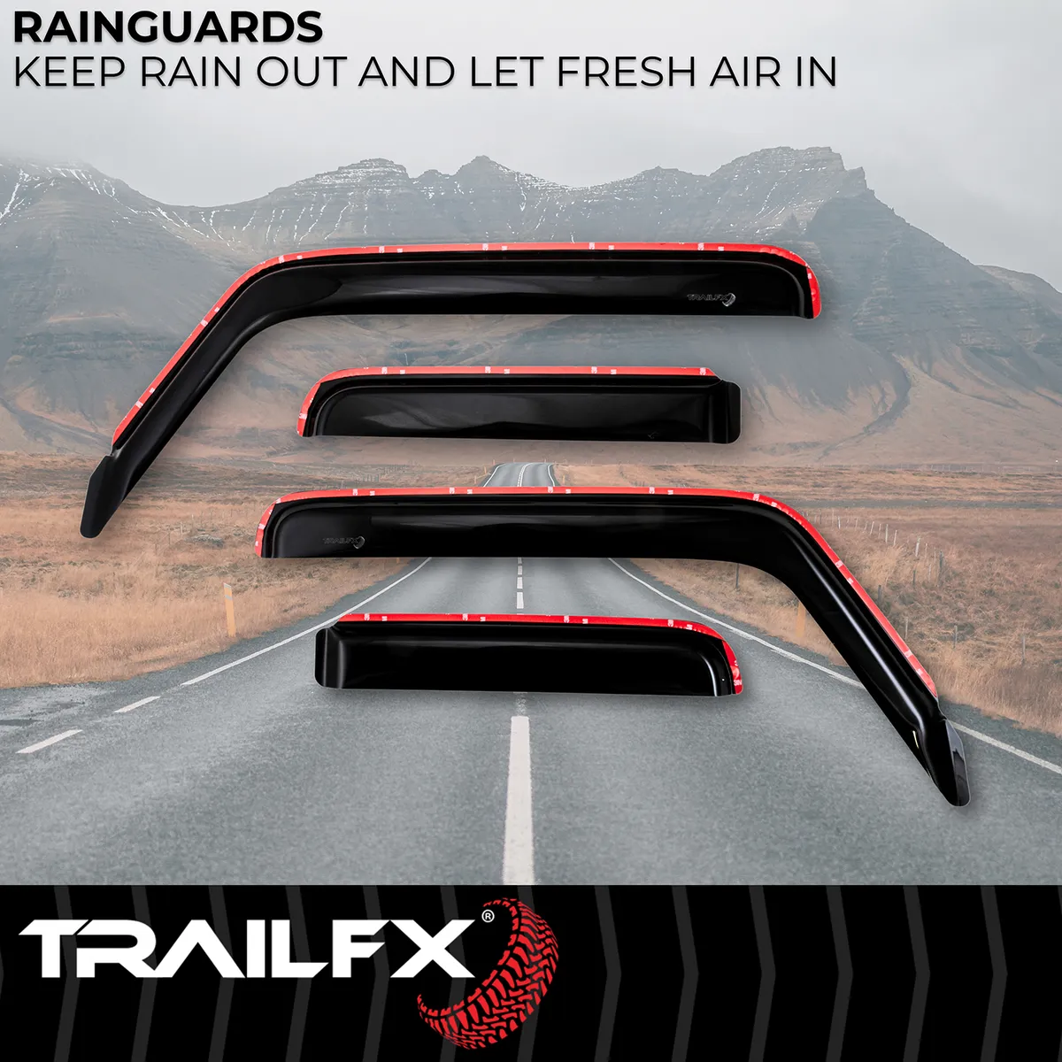 Tfx Inchannel Wndw Vents Smoke 4pc product image