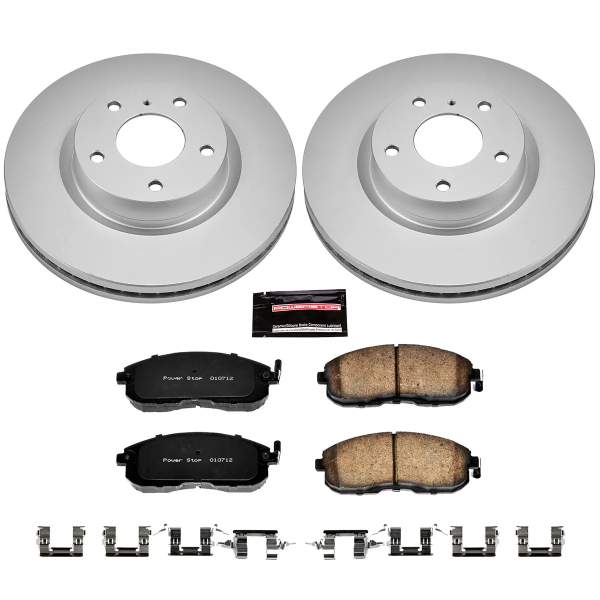 Z17 Geomet Coated Rotor Kit: Genuine Geomet Fully Coated Rotors; Ceramic Pads W/Hardware product image
