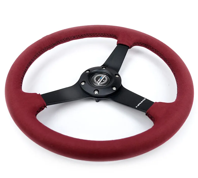 Steering Wheel 350mm 1.5 in Dish Black Alcantara product image