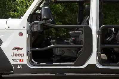 Rugged Ridge Front Tube Doors With Mirrors 18c Jeep Wrangler/Gladiator