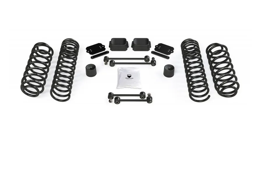 TeraFlex 18c Jeep Wrangler JL 4dr: 2.5in Coil Spring Base Lift Kit – no Shocks