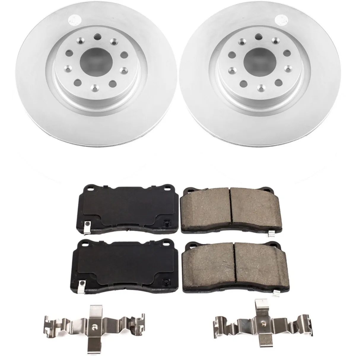 Z17 Geomet Coated Rotor Kit: Genuine Geomet Fully Coated Rotors; Ceramic Pads W/Hardware product image