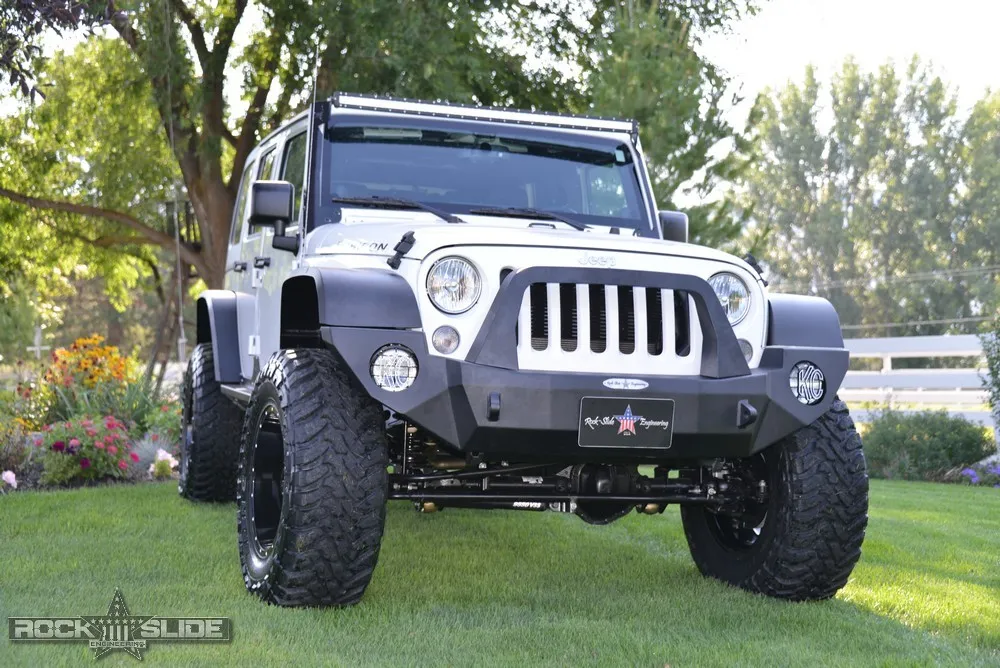 Jeep License Plate Mount For Rigid Series Front Bumper Bolt On Rock Slide Engineering product image