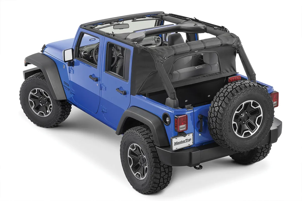 Jeep JK WindStopper Plus/Tonneau Cover Combo For 07-18 Wrangler JK 4 Door MasterTop product image