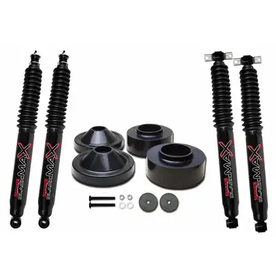 Skyjacker Polyurethane Spacer Leveling Kit 07-18 Wrangler JK 2 Inch Front Lift 3/4 Inch Rear Lift Incl. 2-Front B85 Shocks Skyjacker