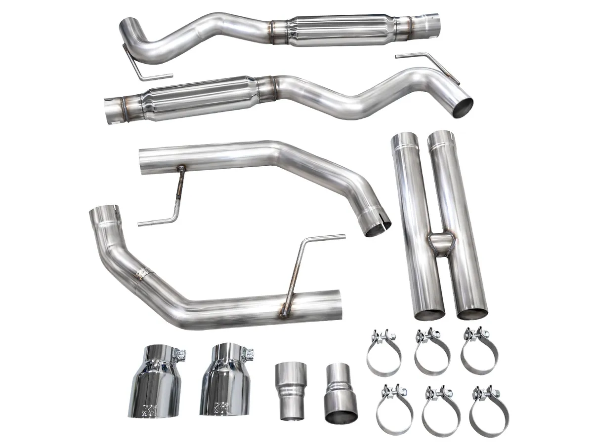 AWE Touring Edition Exhaust for S650 Ford Mustang GT Fastback - Dual Diamond Black Tips product image
