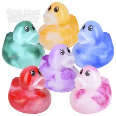 No Brand 2\" Marble Rubber Ducky Assortment 100ct