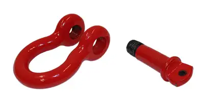 Fishbone Offroad Fishbone Offroad FB21038 Red 3/4 in. D-Ring Set FB21038