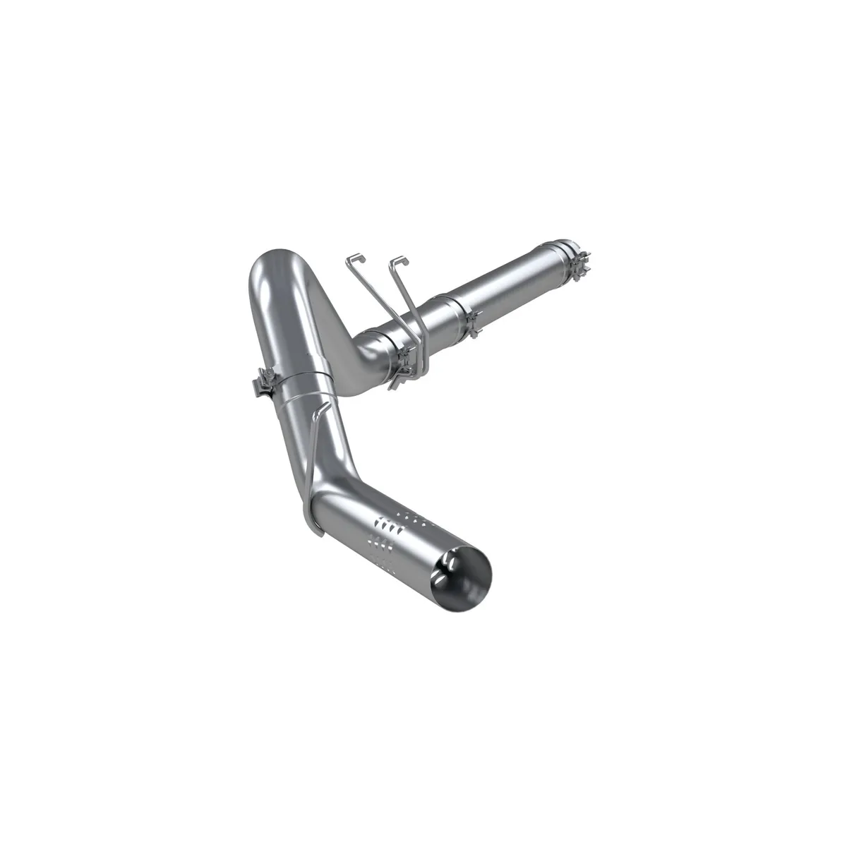 Armor Lite Filter Back Exhaust System; 4 in.; Incl. Adaptor/Ext. Pipes/Over Axle Pipe/Tailpipe/Hardware; No Tip Incl.; Single Side Exit; Aluminized; product image
