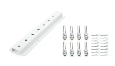 Hepner Racing Products Shock Rack Wall Mounts Double 20in White