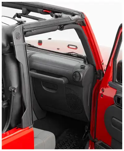 Bestop Jeep Door Surrounds Set of 4 For Jeep 2010-2018 Wrangler JK 4 Door Black Polypropylene Bestop
