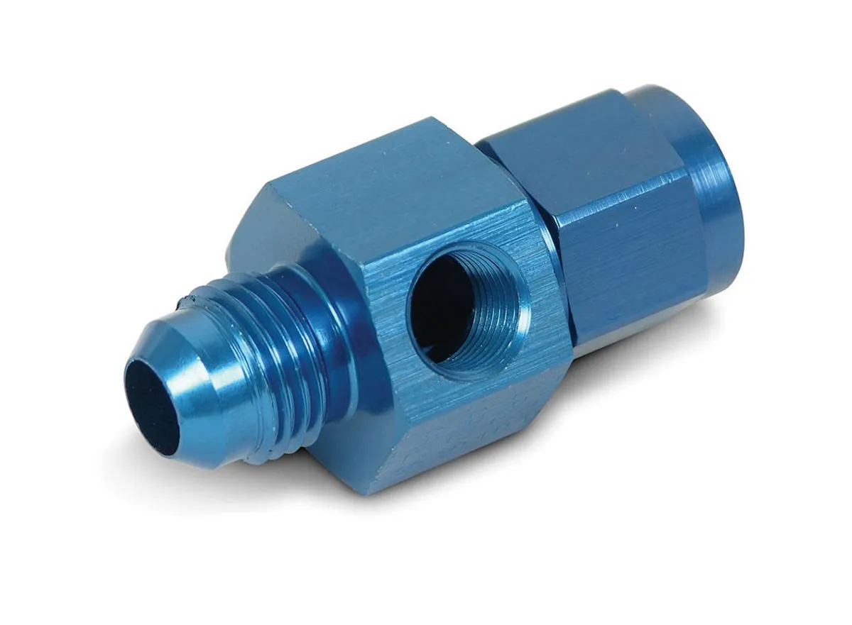 Earl's Performance Gauge Adapter -6M to -6F w/1/8 Npt Port