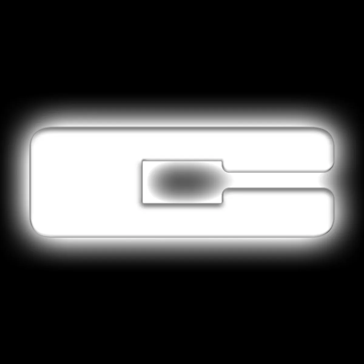 ORACLE Lighting Universal Illuminated LED Letter Badges - Matte White Surface Finish - C product image
