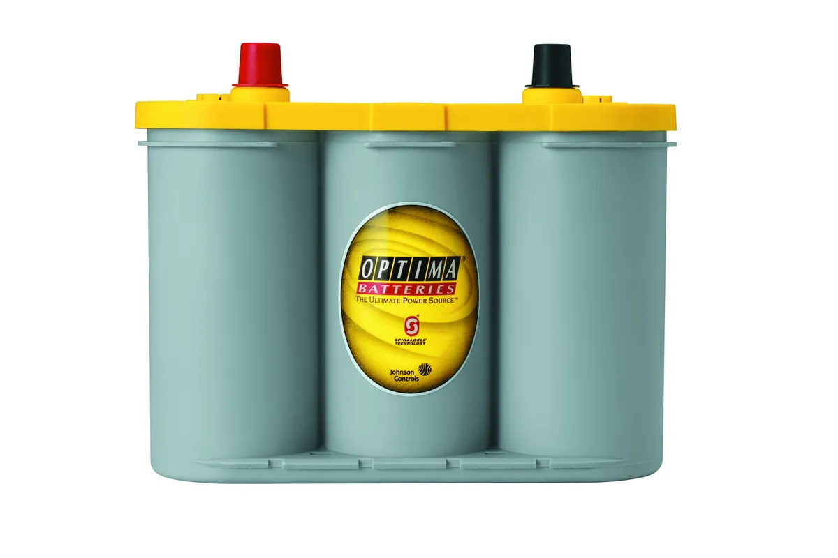 YellowTop® Deep Cycle Battery; UNBOXED; Group D34; Cold Crank Amps 750; Crank Amps 870; Reserve Capacity 120; Ampere Hour 55; Top Terminal; L-10 in.; W-6 7/8 in.; H-7 13/16 in.; product image