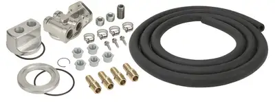Derale Derale 15780 Single Mount Univ Oil Fltr Reloc Kit, 1/2 NPT Side Ports, 3/4-16 Filter Thread