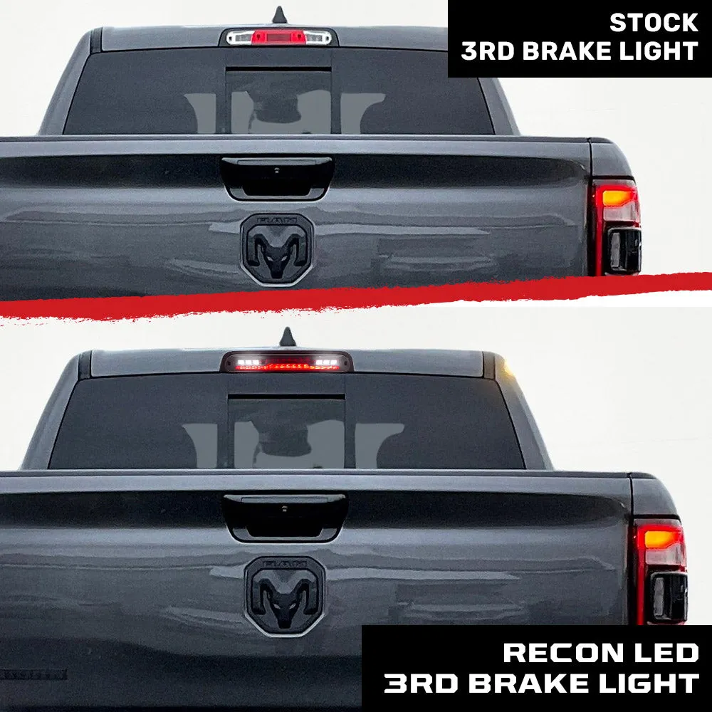LED 3rd Brake Dodge 19-21 RAM 1500 And 19-21 RAM 2500 3500 - Ultra High Power Red LED 3rd Brake Light Kit w Ultra High Power Cree Xml White LED Cargo Lights - Smoked Lens product image