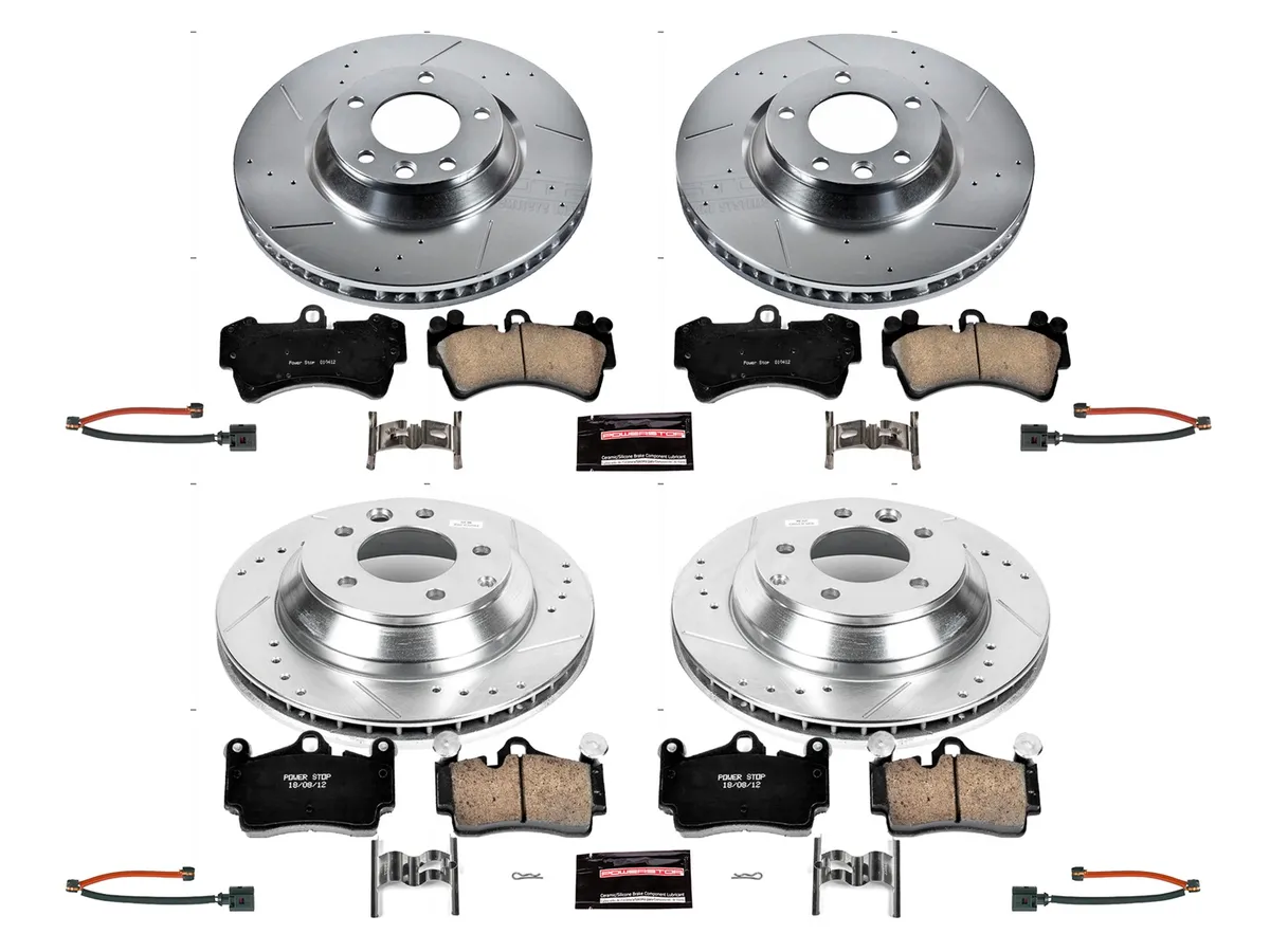 Z23 Evolution Sport Upgrade Kit: Drilled/Slotted Rotors; Carbon-Fiber Ceramic Pads W/Hardware; Pad Sensors product image