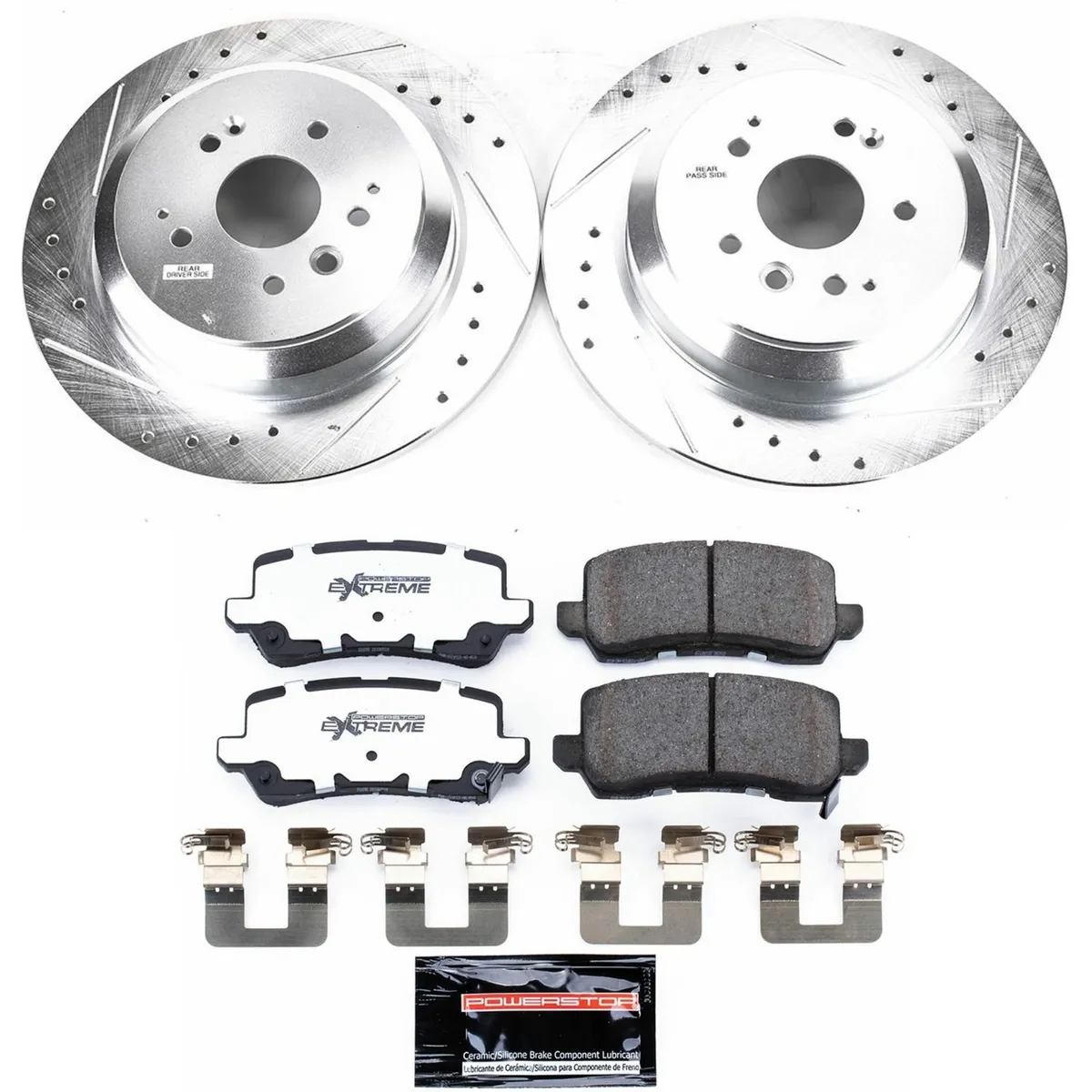 Z26 Street Warrior Upgrade Kit: Drilled/Slotted Rotors; Carbon-Fiber Ceramic Pads W/Hardware product image