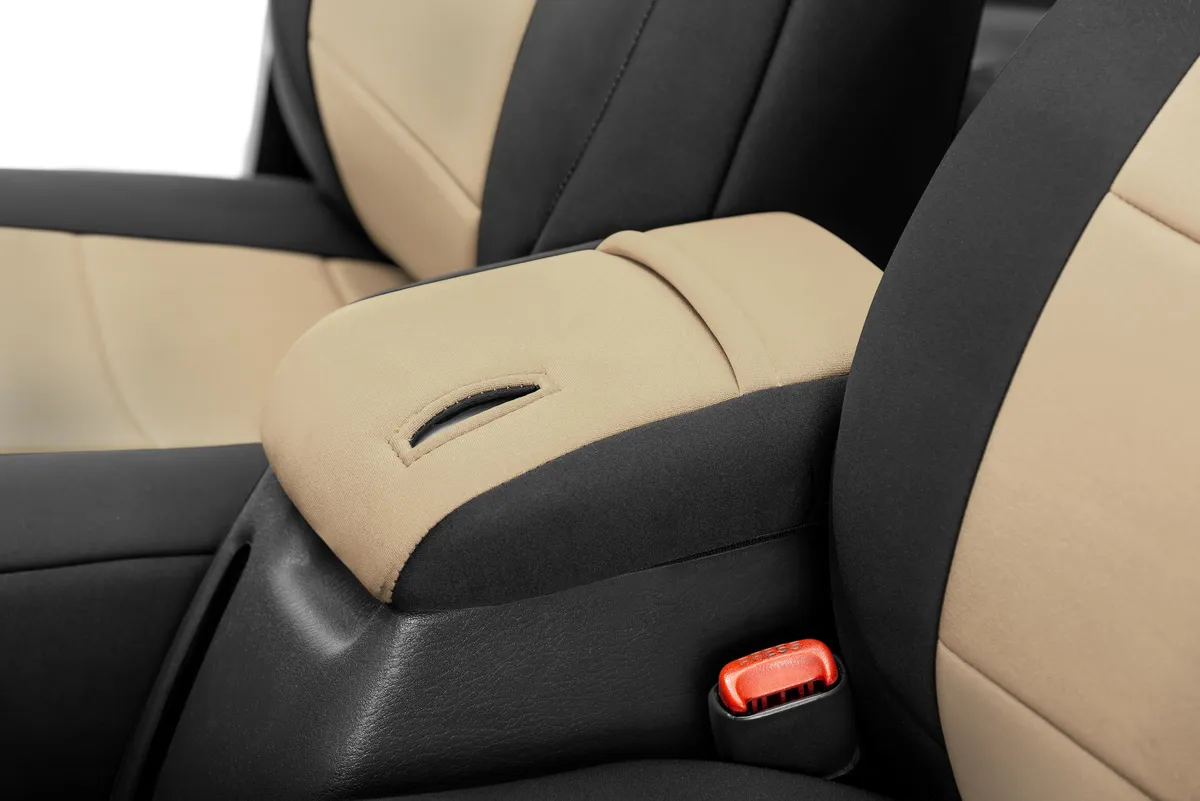 Wrangler TJ Console Cover for 01-06 Wrangler TJ Tan Neoprene Diver Down product image