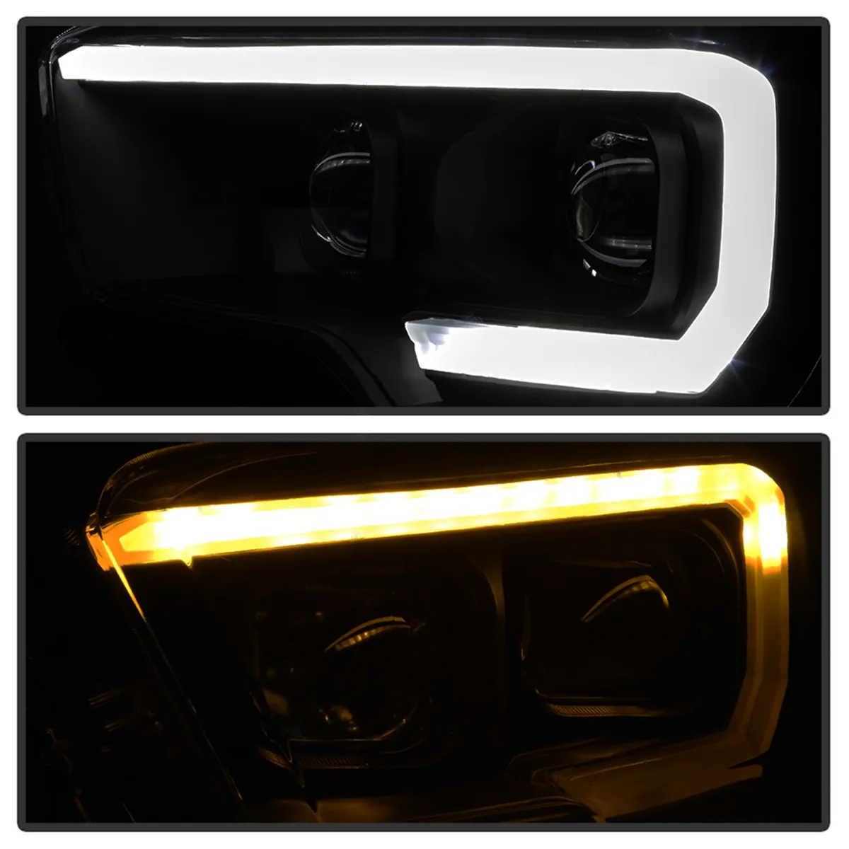 1622 Tacoma sr & Sr5 Models Only DRL Light Bar Projector Headlights Black Smoke product image