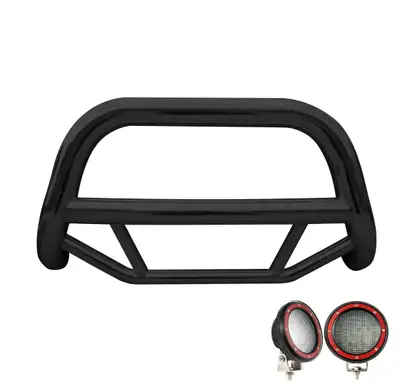 Black Horse Off Road Black Horse Off Road Max Bull Bar Kit Black Steel MBB-JEB9106-PLFR