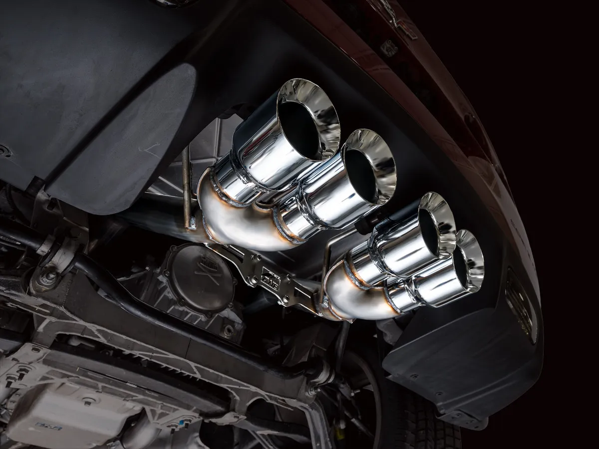 AWE Touring Edition Axleback Exhaust for C6 Chevrolet Corvette 6.0L (2005-2007) and 6.2L (2008) - Diamond Black Tips 3015-43660 product image
